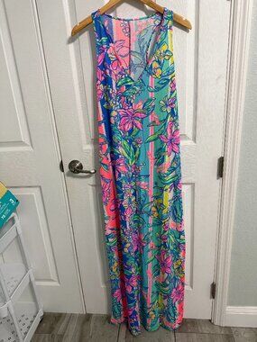 Lilly Pulitzer Maxi Dress - Mint Condition - Worn Once - Size Small -100% Cotton